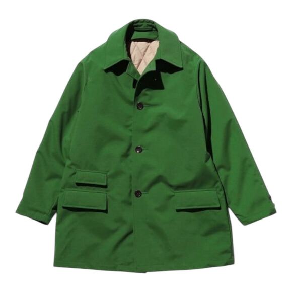 I.Crew x BEAMS PLUS Green Water Proof Puff Half Coat 3L